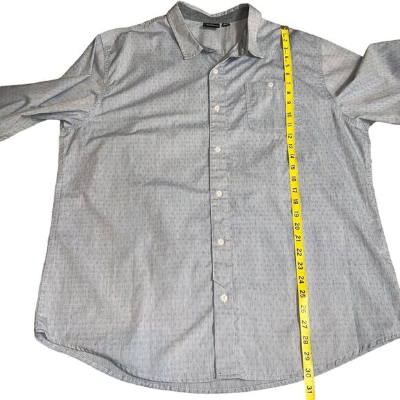 NWT Burnside Crushin It Woven Blue Casual Button Down Shirt Size 2XL - Picture 9 of 11